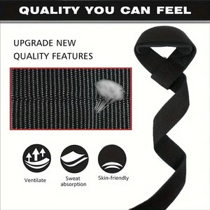 Sangles de poignet de fitness en polyester personnalisables, réglables et antidérapantes pour la musculation en hiver - Product Image 2