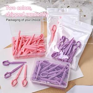 10 pièces <span class=keywords><strong>pince</strong></span> anti-déversement de positionnement des ongles loin de la colle renversée pour la <span class=keywords><strong>peau</strong></span> qui se chevauche et les lits d'ongles larges outil auxiliaire d'art des ongles - Product Image 4