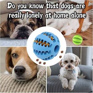 Giocattolo per cani Pelota Para Perro in gomma per denti puliti per trattare la palla ricaricabile per l'erogazione di cibo per cani giocattolo resistente palla cane Pet <span class=keywords><strong>Toy</strong></span> - Product Image 5