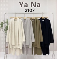 Ensembles Pour Femmes Vetements Femme Pull Mélange Laine Décontracté, 3 Pièces Tricot Torsadé Avec Foulard, Direct Usine