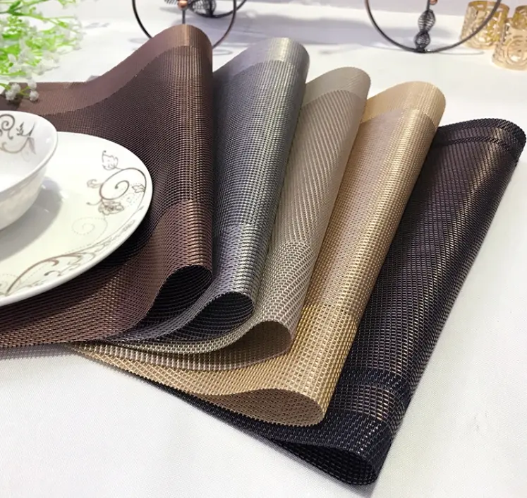 Mutfak masa için yemek masası lüks düğün dikdörtgen restoran placemats RTS placemats