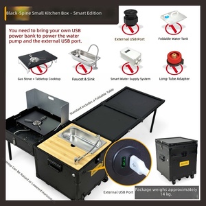 <span class=keywords><strong>Set</strong></span> Regalo Promozionale Nuovo Arrivo: Contenitore da Esterno in Alluminio Durevole da 40L per Campeggio e Cucina, Design a Pannelli - Product Image 4