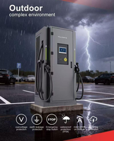 Station de recharge pour véhicules électriques DC 120kW 160kW 180kW 240kW, chargeur au sol OCPP, GBT CCS2 CHAdeMO NACS, chargeur rapide commercial