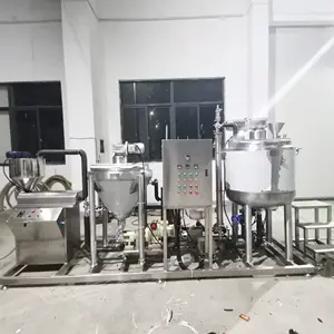 Ice cream production plant with cup filling machine