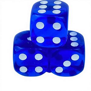 Dados Acrílicos Redondos Transparentes Rojos de 19 mm de Alta Calidad para Juegos de Mesa D6 Personalizados - Product Image 4