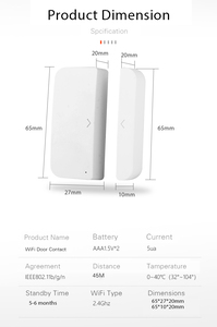 Tuya Thông Minh Cảm Biến Cửa Wifi Cửa Sổ Cửa Mở Đóng Máy Dò Thông Minh An Ninh Nhà Hệ Thống Báo Động Cuộc Sống Thông Minh Ứng Dụng Điều Khiển - Product Image 6