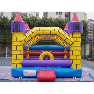 15 X 13 ft <strong>Magic</strong> Brick Castle Inflatable Bouncer With Pillars N Obstacles Inside for Children From Guangzhou Inflatables Factory - Product Image 1