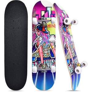 Longboard électrique MD pour adultes, design cool, rocker unique, style old school, planche en bambou moulé par gravité, roulements ABEC-7, skateboards rechargeables - Product Image 2