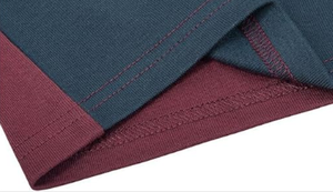 Camisetas de manga larga transpirables para hombre, cuello redondo, logotipo personalizado, dos tonos, <span class=keywords><strong>color</strong></span>, botón, mezcla de poliéster y algodón suave - Product Image 4