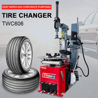 GATmatic CE Approved TWC606 Machine à changer les pneus semi-automatique avec bras d'assistance pour roues de 10 à 24 pouces, moteur 0,75-1,1 kW, qualité professionnelle