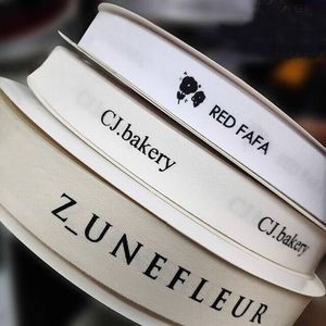 Bán Buôn Tùy Chỉnh 15Mm In Xương Cá Bông Ribbon Cá Nhân Với Logo Mô Hình Cho Món Quà Đóng Gói Trang Trí - Product Image 1