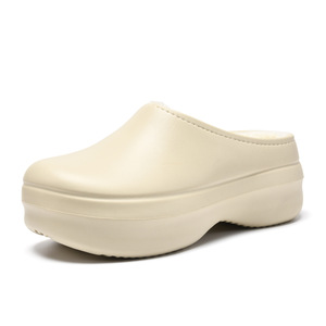 Women's Winter Slippers EVA Fleece Lined Non Slip Warm <b>Closed</b> <b>Toe</b> Slip On Cotton Shoes For Couples - Product Image 5