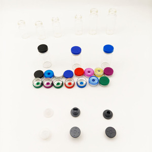 XZ LAB SUPPLIES Frascos de Vidrio Borosilicato Transparentes Redondos de 10 ml para Laboratorio, Frascos para Muestras con Tapón de Goma y Tapas de Cierre Hermético, China - Product Image 2