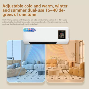 Climatiseur portable à double usage chaud/froid, <span class=keywords><strong>ventilateur</strong></span> de <span class=keywords><strong>chauffage</strong></span> pour salle de bain, <span class=keywords><strong>chauffage</strong></span> mural pour la maison, la chambre à coucher, utilisation hivernale - Product Image 3