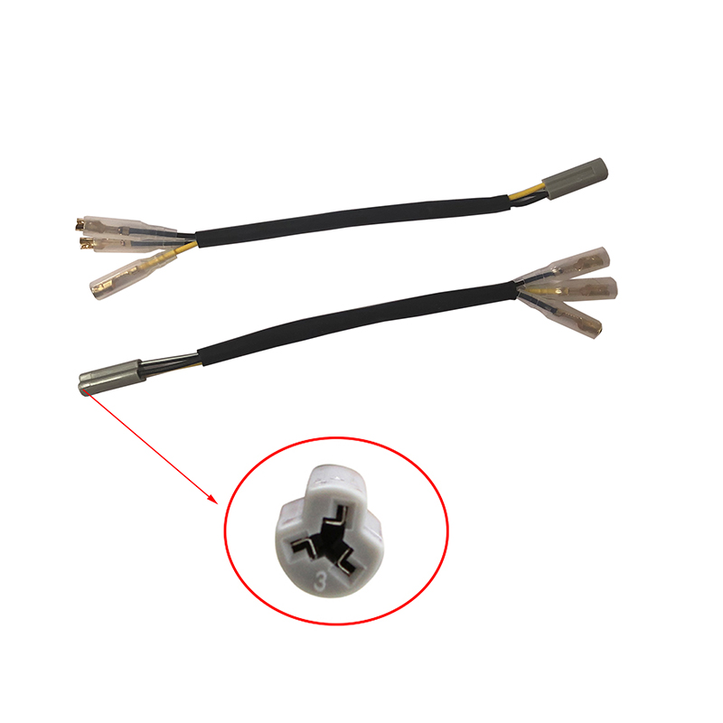 Прямая продажа с фабрики, 3 провода, разъем для сигнала поворота мотоцикла, индикатора поворота, проводные адаптеры для Yamaha