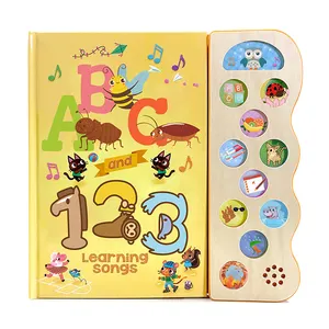 First English Learning Book with Music and sounds for Kids Toddler