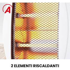 Chauffage électrique compact et portable Ardes Flexo Mini Quartz 800W avec protection contre la surchauffe et commande mécanique - Product Image 2