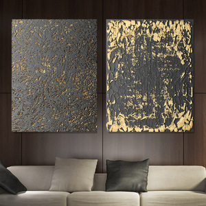 Feuille d'or <span class=keywords><strong>Graffiti</strong></span> abstrait toile imprimé affiche image sans cadre mur décoration de la maison - Product Image 4