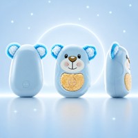 Ours en peluche interactif AI Chat Bleu, compagnon vocal, oreilles douces et moelleuses, cadeau pour les 5-7 ans, unisexe, pour l'heure du coucher