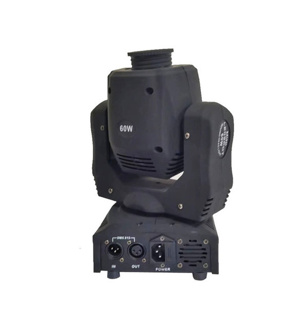 Hot Selling 60W LED Beam Lights With 3-Prism Mini Moving Head Colorful Gobo Spot Club Church Disco DJ Party DMX512 Control 220V