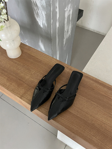 <span class=keywords><strong>Scarpe</strong></span> DEleventh 2024 Nuovo Design Ciabatte Sandali <span class=keywords><strong>da</strong></span> Donna con Tacco Basso Mezze Calze per Feste e Matrimoni - Product Image 6