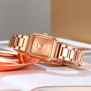 Montre à quartz authentique pour femme, montre en acier inoxydable avec accents de diamants, montre décontractée et professionnelle étanche - Product Image 1