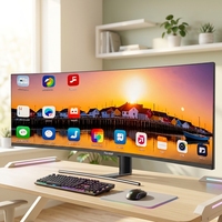 Moniteur de jeu incurvé OEM ODM 49 pouces 4K 5K 165Hz ultra-large LED 32:9 sans cadre avec haut-parleurs pour la maison, le bureau et les entreprises