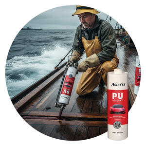 Pegamento de <span class=keywords><strong>poliuretano</strong></span> de alta resistencia al agua de un componente sellador de PU transparente para sellado de tejas y pisos de hormigón - Product Image 3