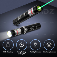 ADZ stylo laser professionnel haute puissance lampe de poche de charge USB pointeur laser vert