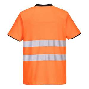 PORTWEST - PW213OBRL PW2 High visibility short sleeve <b>orange</b>/black T-shirt - EAN 5036108356218 <b>HI</b>-<b>VIS</b> WORKWEAR - Product Image 2