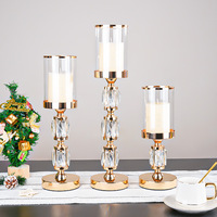 Nouveau cristal métal Vase porte-fleurs lustre de mariage pièce maîtresse pour Tables de réception fournitures de mariage