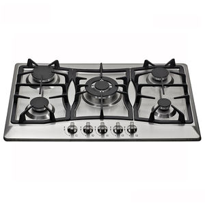 Cuisinière industrielle à gaz en acier inoxydable à 5 brûleurs, la plus vendue, avec dispositif de sécurité pour usage domestique - Product Image 4