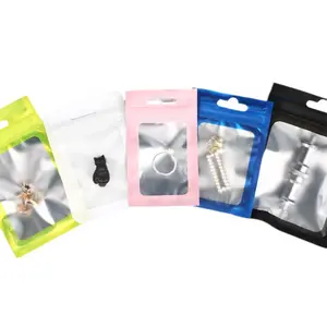 Manufacturer White Frosted Zip-lock Bag Sealing Pocket Trinket Bag for Belongings Compound Bag