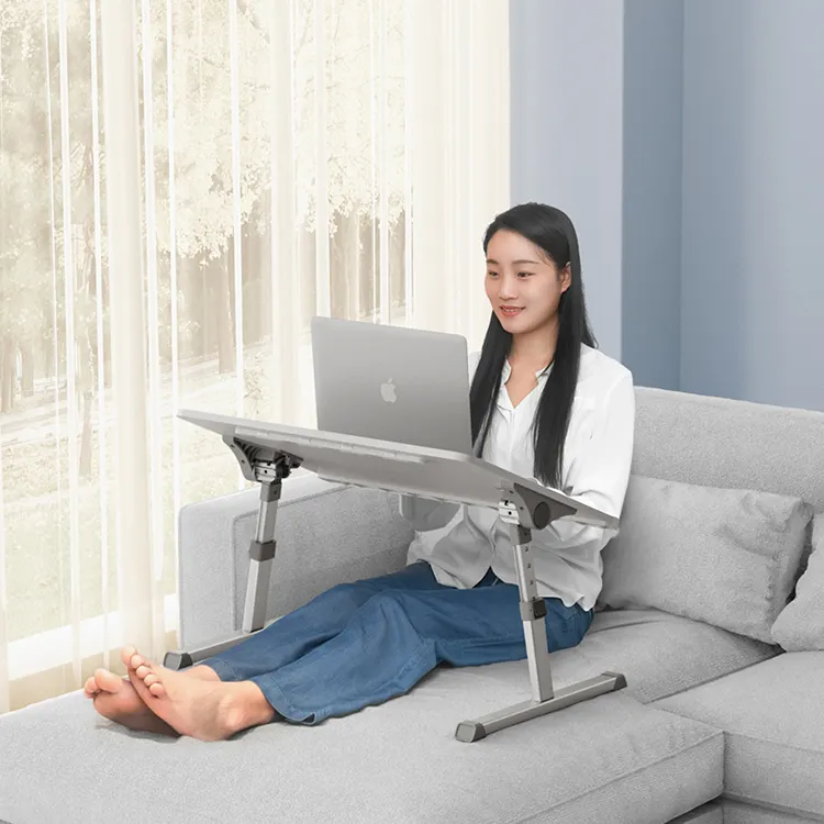UPERGO Plegable y de Altura Ajustable Multifuncional Plegable Lazy Bed Laptop Escritorio Mesa de Estudio