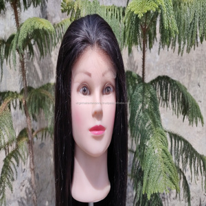 Cuticule vierge naturelle indienne à vague régulière alignée longue longueur 4X4 fermeture avant transparente pour perruque pour femme non traitée - Product Image 4