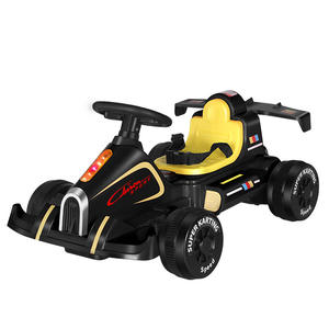<b>Crown</b> Sport Electric Ride On Go Kart For <b>Kids</b> 4 Wheels Rechargeable Toy Car With Lights And Seat Belt - Product Image 1