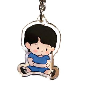 Porte-clés personnalisé en acrylique double face, porte-clés en époxy arc-en-ciel holographique, porte-clés en acrylique avec logo personnalisé, cadeau - Product Image 3