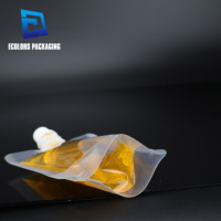 En stock – Sachet plastique transparent avec bec verseur pour emballage alimentaire et boissons (50ml, 100ml, 200ml, 300ml, 500ml, 600ml)