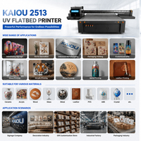 Impresora UV de Formato Grande, Impresora UV LED 2513 con G6 CMYK LC LM W V para Impresión en Madera, Vidrio, Metal y Botellas