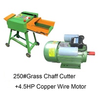 Machine agricole pour l'alimentation animale et la coupe de l'herbe de pelouse, hacheuse de paille 220V avec moteur en vente