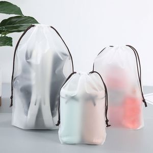 Waterproof Transparent PVC Sport Shoe <b>Bags</b> with Pull <b>String</b> Closure Custom Printed Commercial Grade Affordable - Product Image 2