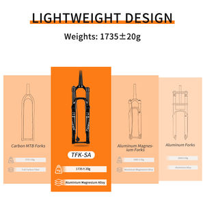 Fourche avant à suspension en alliage d'aluminium TOSEEK 29 pouces, frein à disque, fourche à suspension 120 mm, <span class=keywords><strong>axe</strong></span> <span class=keywords><strong>traversant</strong></span> 15*110 mm, accessoires de vélo - Product Image 5
