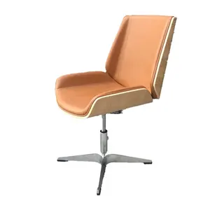WSV6502 Computer in legno massello moderno semplice sedia da studio con sollevamento rotante capo in pelle sedia da ufficio sedia da conferenza