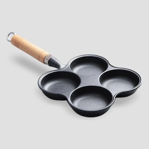 Sartén Antiadherente de Hierro Fundido de Diseño Moderno, Molde para Hamburguesas de Huevo con Cuatro Orificios, Forma Cuadrada para Cocina de Inducción, para Freír Desayunos - Product Image 4