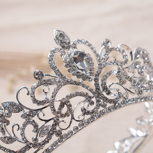 Accessoires de bijoux Vintage en cristal, Vintage reine royale, couronnes et couronnes, pour hommes/femmes, spectacle, bal, bandeau, <span class=keywords><strong>mariage</strong></span>, 10 pièces - Product Image 6