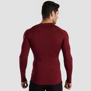 Chemises pour hommes écologiques, dernier design, vêtements de sport pour la gym, t-shirt à manches longues, vêtements décontractés pour hommes, t-shirt slim fit pour hommes, prix abordable - Product Image 5