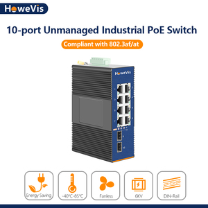 CE Standard 8 + 2 porte gestite <span class=keywords><strong>Gigabit</strong></span> rete <span class=keywords><strong>Ethernet</strong></span> POE <span class=keywords><strong>Switch</strong></span> <span class=keywords><strong>10</strong></span>/100/1000 Base-TX RJ45 e veloce 2 GbE fibra SPF VLAN <span class=keywords><strong>Switch</strong></span> Hub - Product Image 3