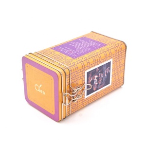 מזון כיתה תה קופסא פח עם אבזם מנעול מיוחד מכסה תה פח מותאם אישית לוגו עיצוב חבילות - Product Image 4