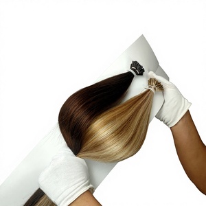 Dragonbeauty Factory 100% Remy Human Hair Double Drawn I Tip Hair Extensions Pre Bonded Keratin Human Hair No Shedding - Product Image 1