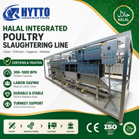 Chaîne d'abattage de volailles halal Plug & Play : Équipement d'abattage de poulets mobile, installation facile, usine mobile